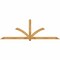 Ekena Millwork Redmond Rough Sawn Timber Gable Bracket, Western Red Cedar, 108"W x 36"H x 4"D x 4"F, 8/12 Pitch GBW108X36X0404RED00RWR - alternate 1